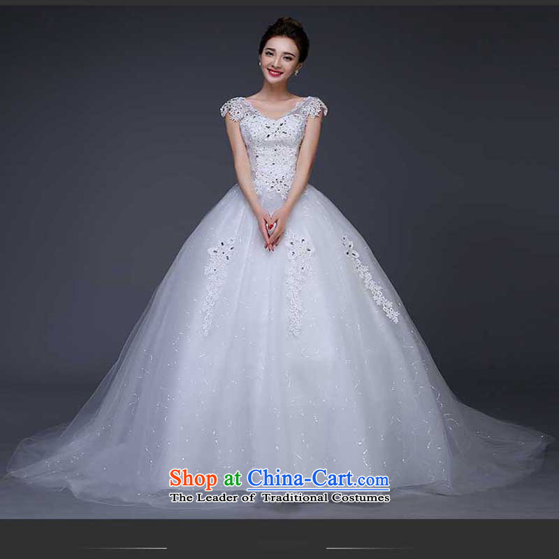 Pure Love bamboo yarn wedding dresses new Word 2015 Spring bride shoulder wedding shoulders to align the large Korean v-neck video thin white streaks in the summer , pure love bamboo yarn , , , shopping on the Internet