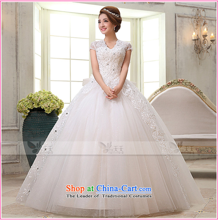 Mrs Alexa Lam roundup new word shoulder wedding dresses Korean short-sleeved bon bon skirt video thin package shoulder bride wedding dress 66682 White XL Photo, prices, brand platters! The elections are supplied in the national character of distribution, so action, buy now enjoy more preferential! As soon as possible.