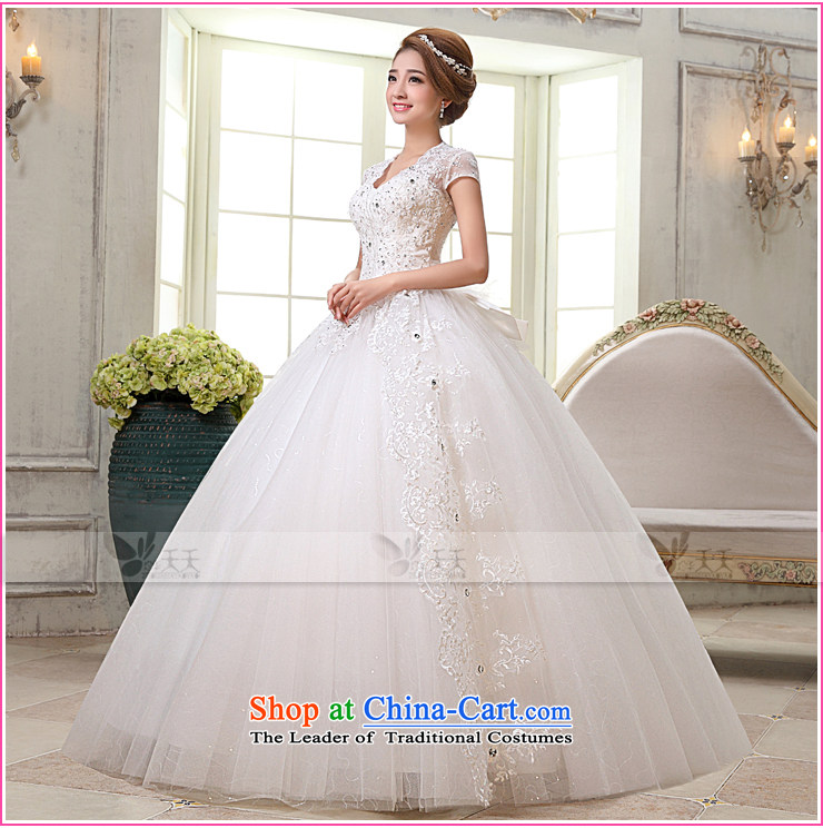 Mrs Alexa Lam roundup new word shoulder wedding dresses Korean short-sleeved bon bon skirt video thin package shoulder bride wedding dress 66682 White XL Photo, prices, brand platters! The elections are supplied in the national character of distribution, so action, buy now enjoy more preferential! As soon as possible.