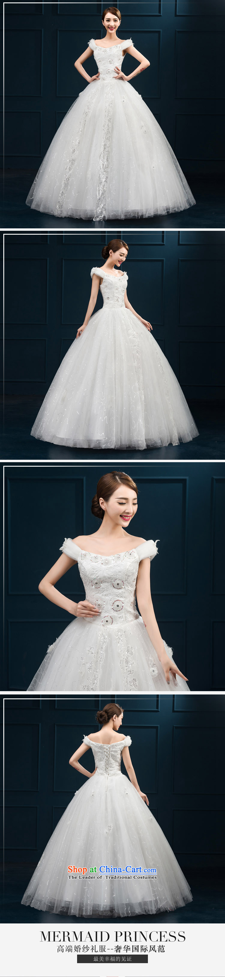 2015 wedding dresses new bride first field lace luxurious ornaments shoulder Korean to align bon bon yarn White XL Photo, prices, brand platters! The elections are supplied in the national character of distribution, so action, buy now enjoy more preferential! As soon as possible.