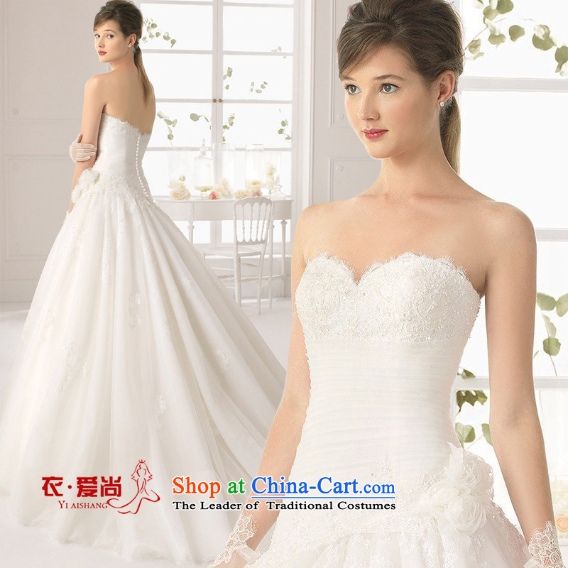 2015 Spring/Summer new marriage wedding dresses western bridal video thin small tail and cultivating the chest to align the lace white can be made, plus $30 does not return, Yi Sang Love , , , shopping on the Internet
