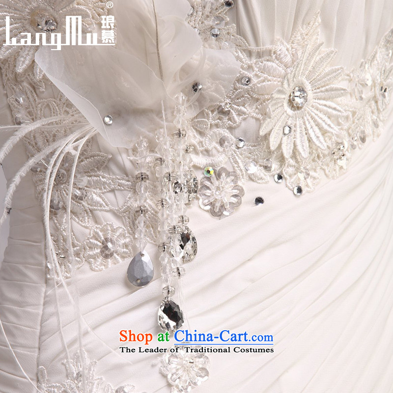 The new 2015 Luang wedding dresses and chest trendy tail crowsfoot package and wedding sexy beauty video thin custom m White advanced customization, Luang in , , , shopping on the Internet