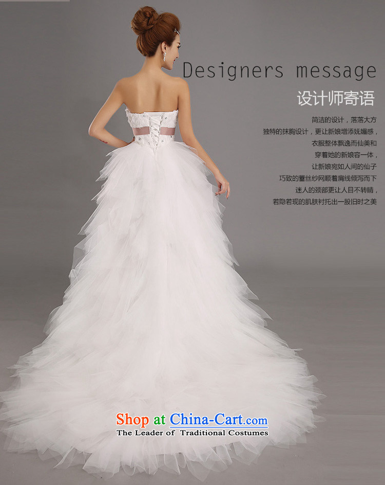 Pure Love bamboo yarn upscale luxury front stub long after trailing wedding dresses new package shoulder diamond jewelry Princess Bride Wedding 2015 H6289 lace white XS picture, prices, brand platters! The elections are supplied in the national character of distribution, so action, buy now enjoy more preferential! As soon as possible.