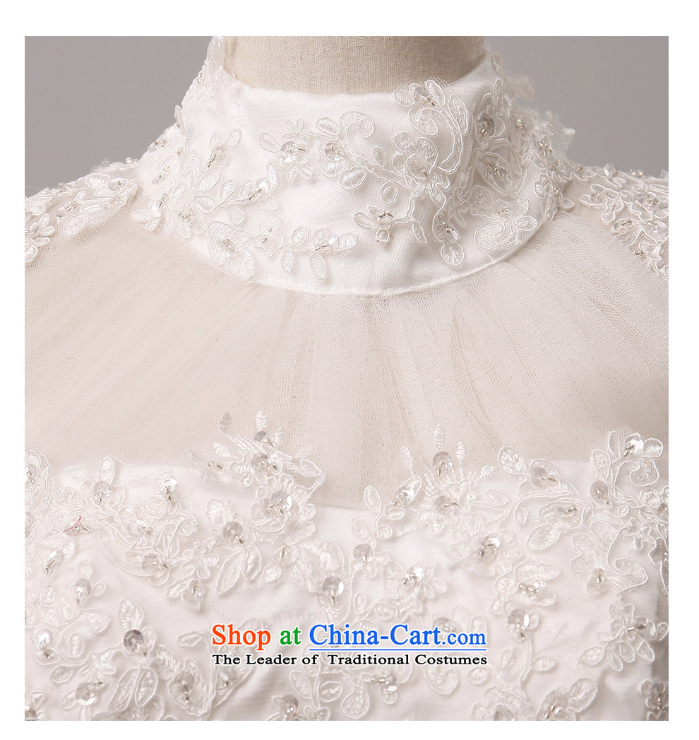 The beautiful bride yarn and small package tail Wedding 2015 new products shoulders back video thin Sau San tie marriages crowsfoot lace wedding code made white L picture, prices, brand platters! The elections are supplied in the national character of distribution, so action, buy now enjoy more preferential! As soon as possible.