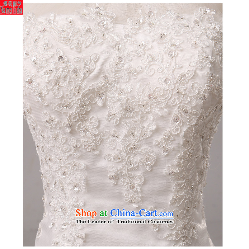 The beautiful bride yarn and small package tail Wedding 2015 new products shoulders back video thin Sau San tie marriages crowsfoot lace wedding code for the beautiful white L, yarn (nameilisha) , , , shopping on the Internet