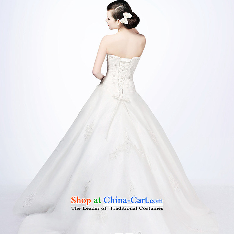 Full Chamber Fong advanced customization deluxe professional wedding dresses Korean long tail 2015 new H694 tail 30cm 173-S, full Chamber Fong shopping on the Internet has been pressed.