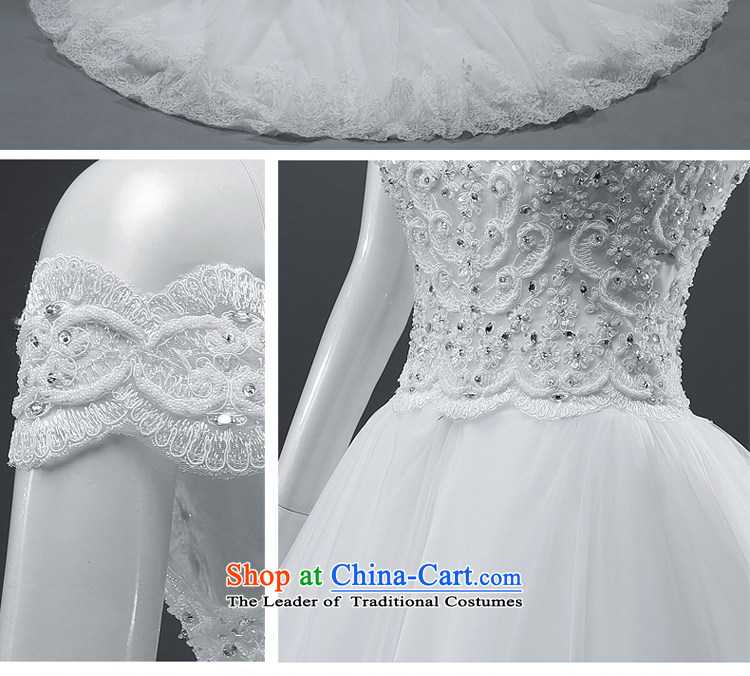 Hillo Lisa (XILUOSHA) word bride shoulder wedding tail Korean style wedding lace straps wedding dresses 2015 new white streak M picture, prices, brand platters! The elections are supplied in the national character of distribution, so action, buy now enjoy more preferential! As soon as possible.