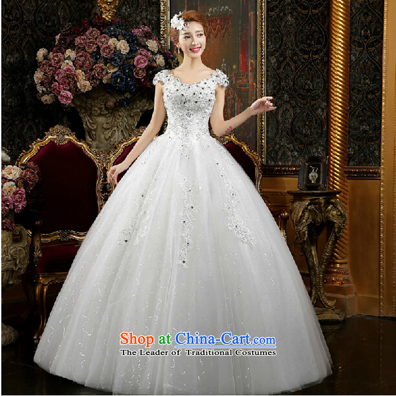 Evening dress new summer 2015 short, banquet dresses dress girl brides bows to marry a stylish wedding white field shoulder XXXL, pure love bamboo yarn , , , shopping on the Internet