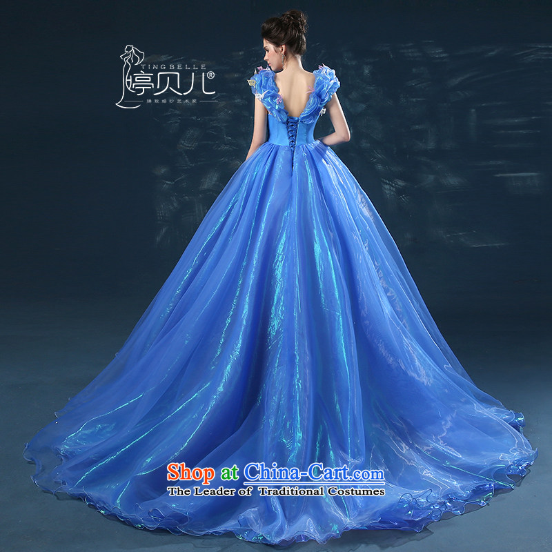 Beverly Ting Cinderella with 2015 Summer wedding dresses new she is far from Candyrella that combines candy shoulders the word marriages shoulder tail blue tailored, Beverly (tingbeier ting) , , , shopping on the Internet