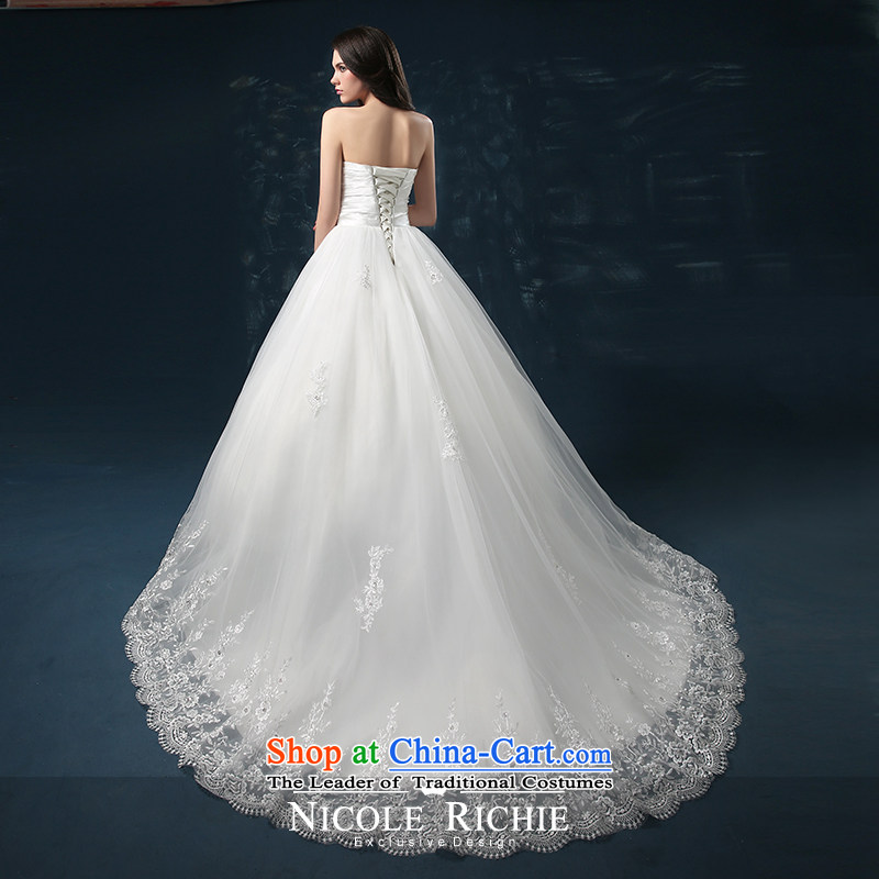 Wedding dress 2015 new bride of autumn and winter and sexy wiping the chest straps wedding flower wedding long tail Sau San for high-end custom white XL( Quality Assurance), Nicole Kidman (nicole richie) , , , shopping on the Internet