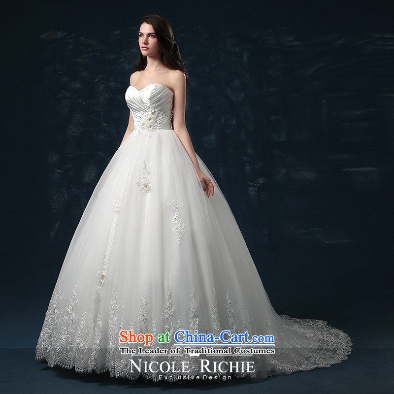Wedding dress 2015 new bride of autumn and winter and sexy wiping the chest straps wedding flower wedding long tail Sau San for high-end custom white XL( Quality Assurance), Nicole Kidman (nicole richie) , , , shopping on the Internet