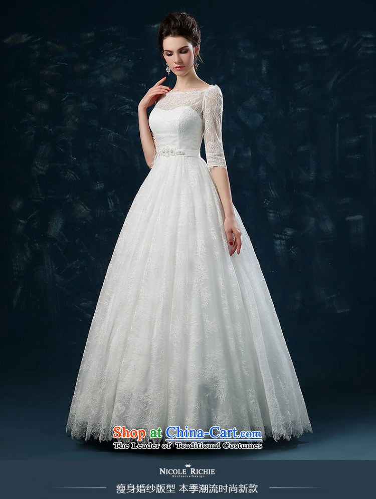 Wedding dress 2015 new word of autumn and winter shoulder bride wedding lace in cuff straps wedding to align the wedding day shipping S(3-5 Sau San white pictures), prices, brand platters! The elections are supplied in the national character of distribution, so action, buy now enjoy more preferential! As soon as possible.