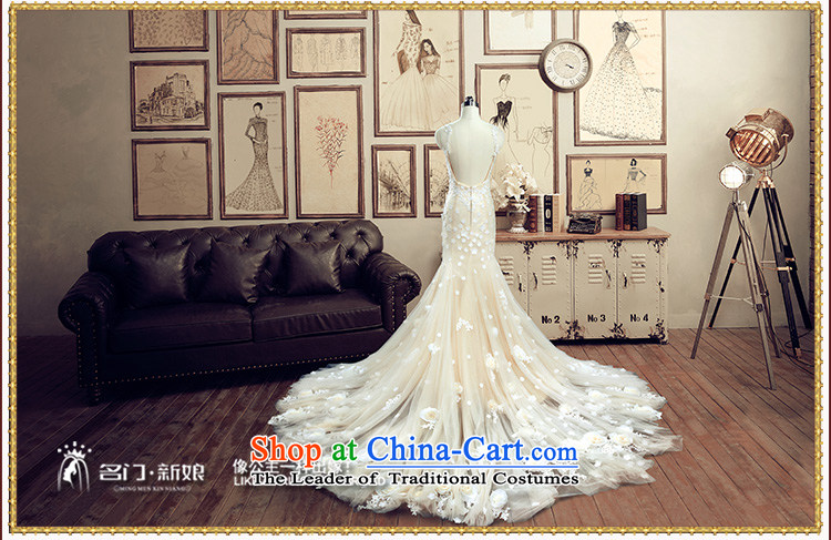 A bride evening dresses 2015 new wedding tail crowsfoot wedding champagne color manually take A of the 2606 L 7 days pre-sale prices, pictures, brand platters! The elections are supplied in the national character of distribution, so action, buy now enjoy more preferential! As soon as possible.