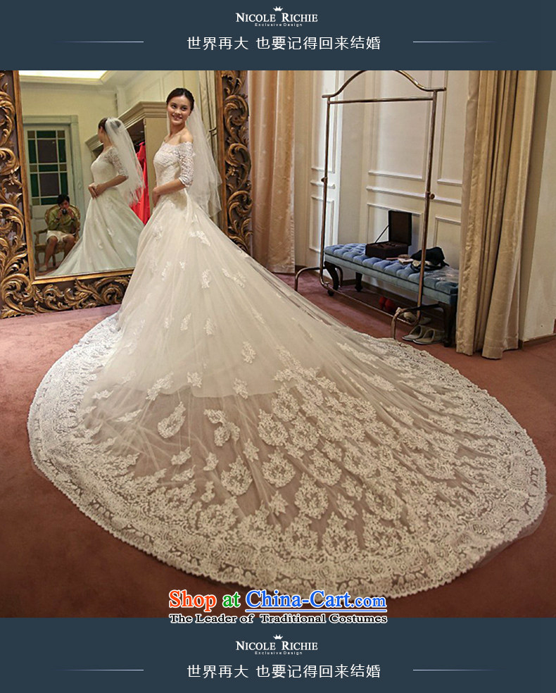 Wedding dress 2015 new word of autumn and winter bride shoulder wedding tail lace in cuff Sau San tie wedding tail L(7 days no reason to return pictures), prices, brand platters! The elections are supplied in the national character of distribution, so action, buy now enjoy more preferential! As soon as possible.