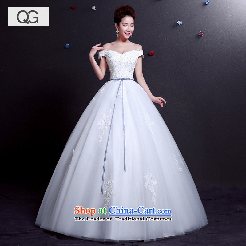 The word wedding dresses shoulder the new Wedding 2015 Summer strap video thin shoulders large white XXL, dumping of wedding dress shopping on the Internet has been pressed.