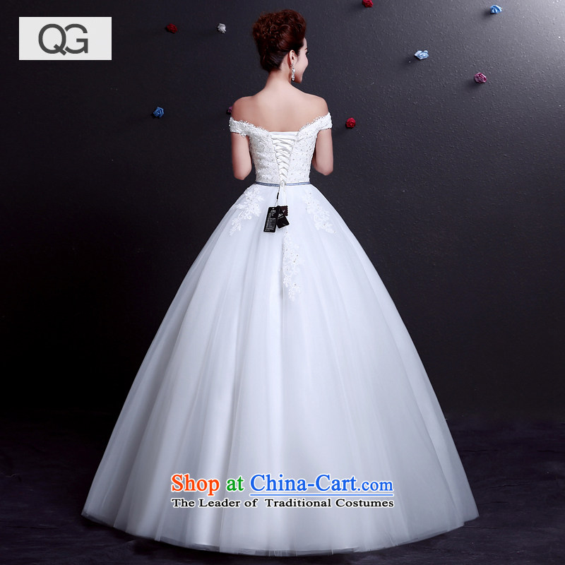 The word wedding dresses shoulder the new Wedding 2015 Summer strap video thin shoulders large white XXL, dumping of wedding dress shopping on the Internet has been pressed.