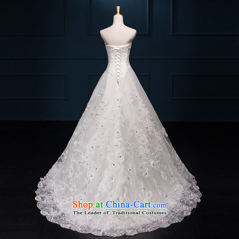 There is located, Cloud lace anointed chest wedding dresses small trailing white 10 yards princess skirts, HOC , , , shopping on the Internet