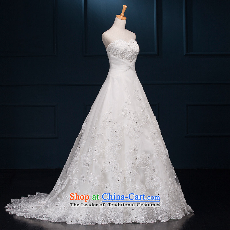 There is located, Cloud lace anointed chest wedding dresses small trailing white 10 yards princess skirts, HOC , , , shopping on the Internet