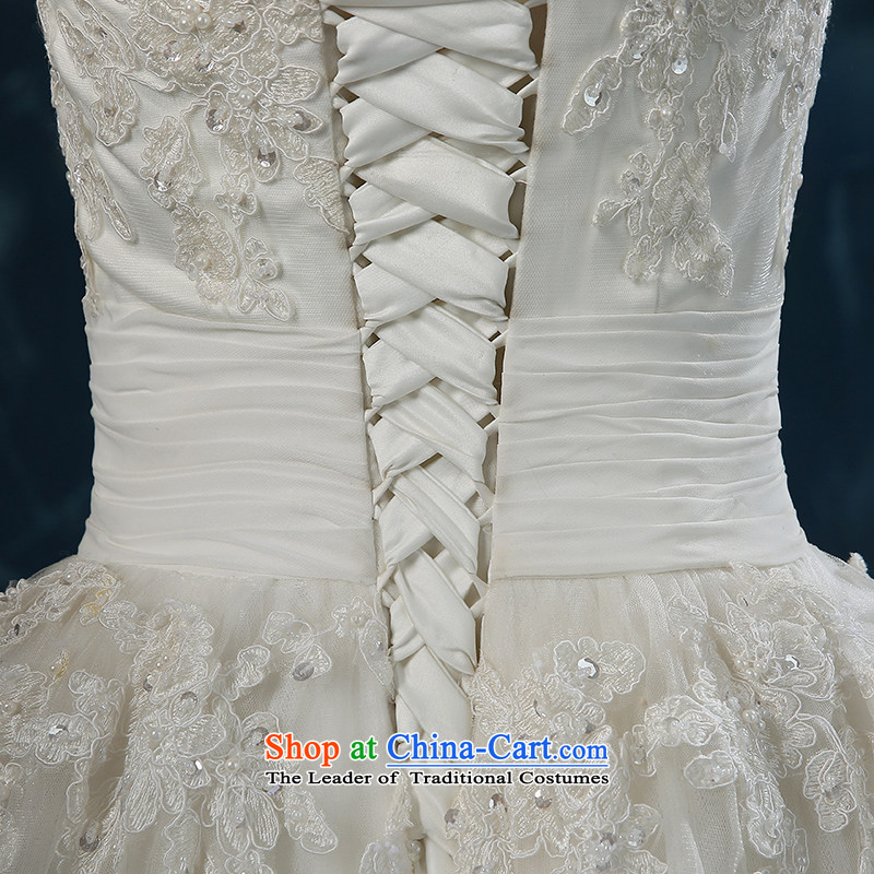 Wedding dress 2015 new autumn and winter and sexy a field with chest wedding shoulder lace straps and slender tail of Sau San video wedding white S(3-5 Day Shipping, Nicole Kidman (nicole richie) , , , shopping on the Internet