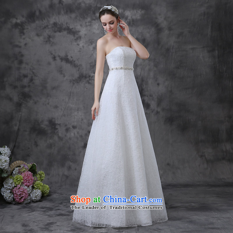 The new 2015 Martin Taylor anointed chest wedding dresses and stylish spring and summer to align A swing marriages wedding video thin wedding Sau San White (buy gift of three kit), L (TAILEMARTIN Martin Taylor) , , , shopping on the Internet