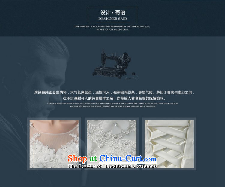 The smearing Wedding 2015 autumn and winter new Korean lace shoulders bride wedding back strap Sau San trailing white S(3-5 wedding day shipping) Picture, prices, brand platters! The elections are supplied in the national character of distribution, so action, buy now enjoy more preferential! As soon as possible.