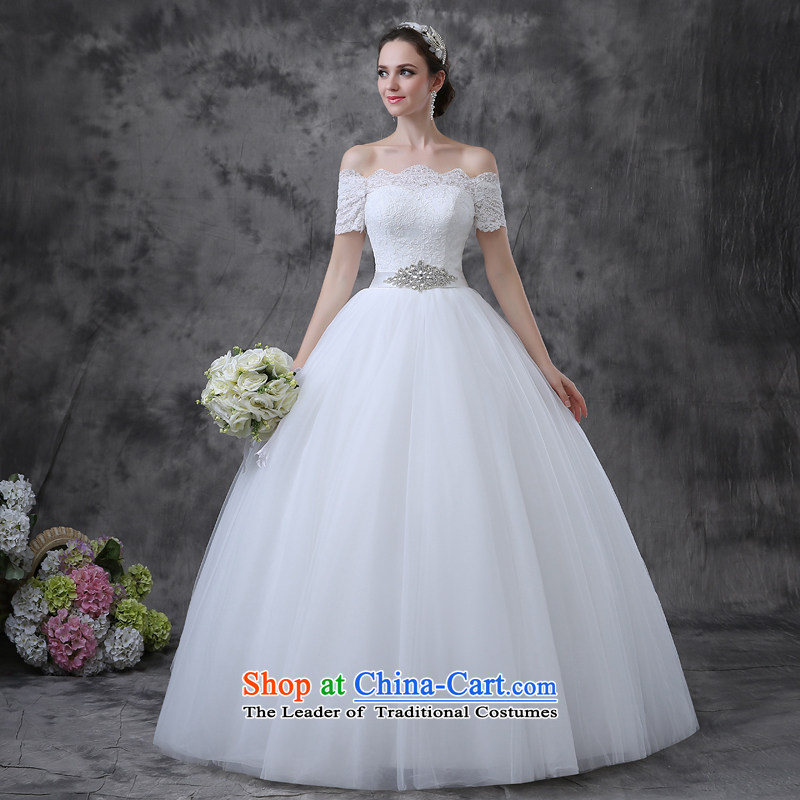 Taylor Martin 2015 Summer wedding dresses new word to align the shoulder larger bride Sau San video thin sleeveless marriage anointed chest wedding white (buy gift of three kit) S, Martin (TAILEMARTIN Taylor) , , , shopping on the Internet