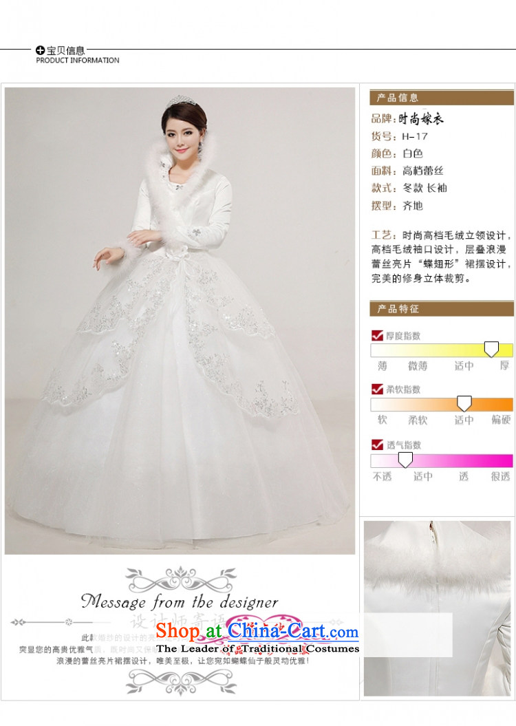 Yong-yeon and wedding dresses new 2015 Korean lace long-sleeved align to the Princess Bride wedding main large winter folder cotton wedding made no size white returning picture, prices, brand platters! The elections are supplied in the national character of distribution, so action, buy now enjoy more preferential! As soon as possible.