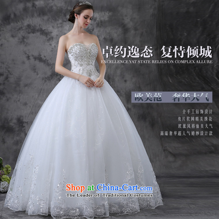 Martin Taylor New 2015 wedding dresses pregnant women married women to align the large sleeveless video thin drill and Sau San chest wedding summer white (buy gift of three kit) XL Photo, prices, brand platters! The elections are supplied in the national character of distribution, so action, buy now enjoy more preferential! As soon as possible.