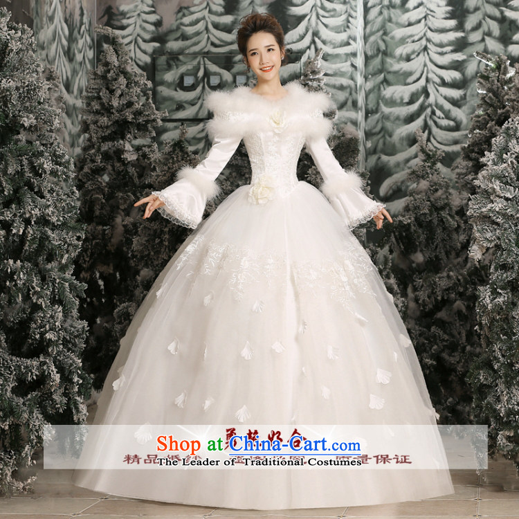 Yong-yeon and winter 2015 won the new version of the wedding dresses long-sleeved gross clip cotton white strap princess wedding white L picture, prices, brand platters! The elections are supplied in the national character of distribution, so action, buy now enjoy more preferential! As soon as possible.
