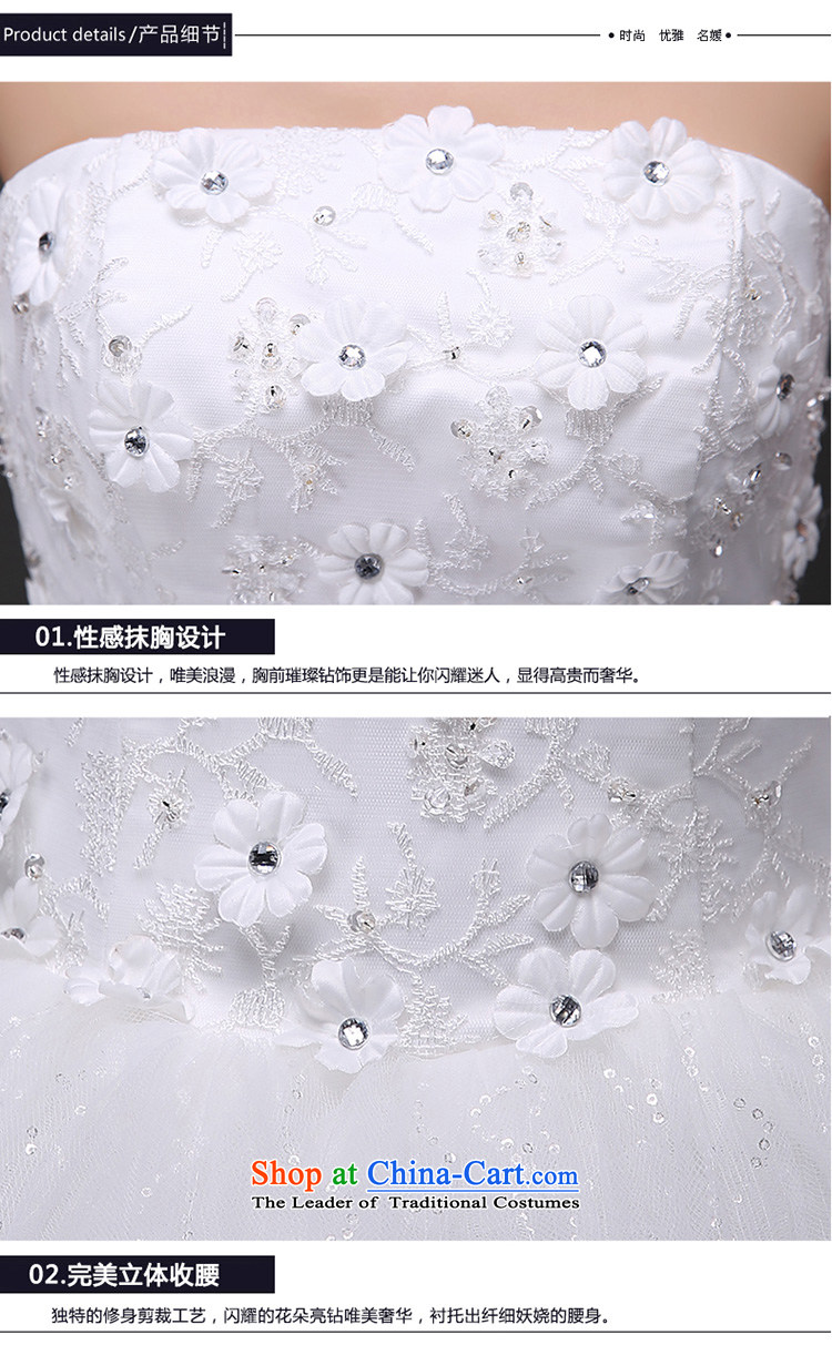 Embroidered is by no means a bride marriages Korean 2015 white wedding princess bon bon wiping the chest to wedding XXXL White 2 ft 4 waist Suzhou picture, prices, Ship Brand platters! The elections are supplied in the national character of distribution, so action, buy now enjoy more preferential! As soon as possible.