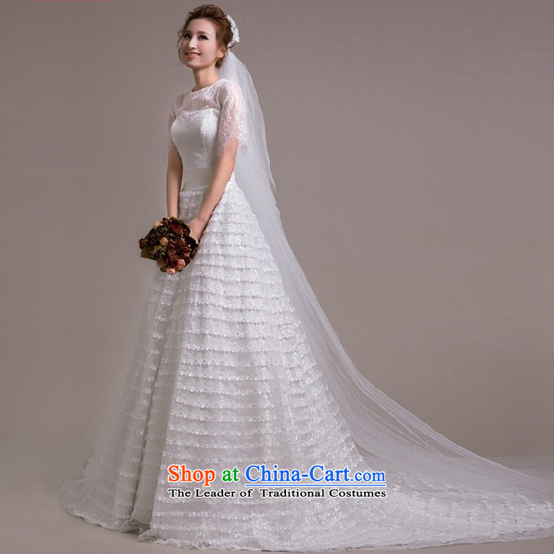 Yong-yeon and stars of the same powers of Yang wedding dresses shoulder the new Word 2015 wedding tail package shoulder Sau San video thin wedding dresses White M Yong Yim Close shopping on the Internet has been pressed.