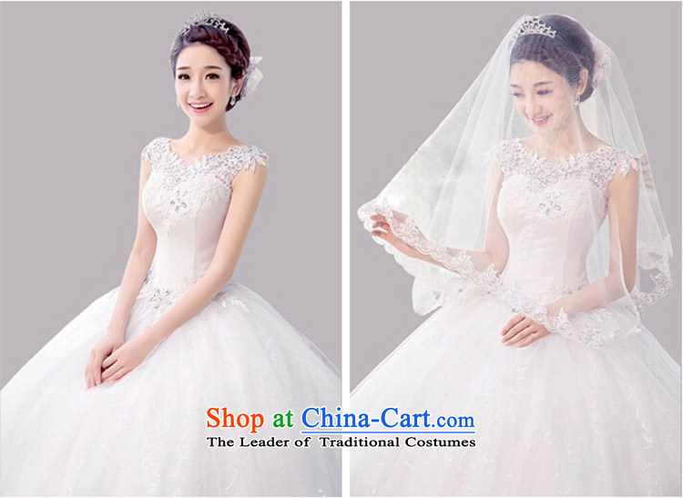The first field shoulder shoulder wedding new simple and beautiful wedding dresses marriages wedding wedding dress hibiscus flower spring and summer and winter wedding white L picture, prices, brand platters! The elections are supplied in the national character of distribution, so action, buy now enjoy more preferential! As soon as possible.