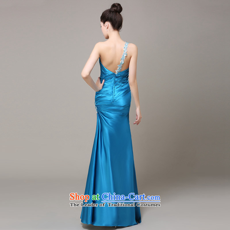 Custom dresses dressilyme 2015 Spring/Summer wedding dresses new stylish draw folds Sau San crowsfoot click Erase chest bride gift clothing evening service Blue - no spot XXS,DRESSILY OCCASIONS ME WEAR ON-LINE,,, shopping on the Internet