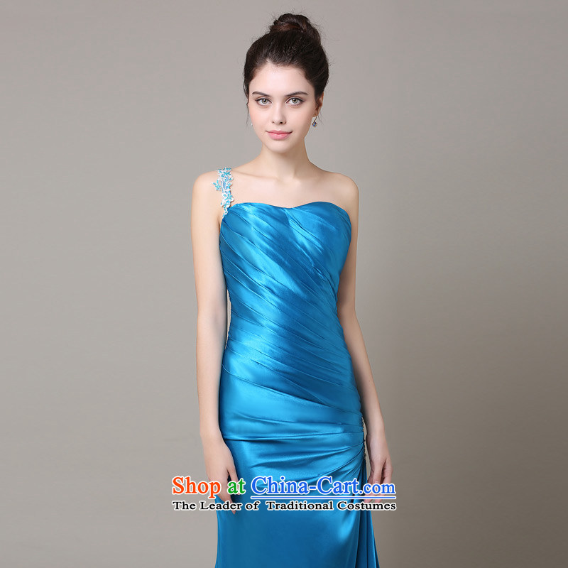 Custom dresses dressilyme 2015 Spring/Summer wedding dresses new stylish draw folds Sau San crowsfoot click Erase chest bride gift clothing evening service Blue - no spot XXS,DRESSILY OCCASIONS ME WEAR ON-LINE,,, shopping on the Internet