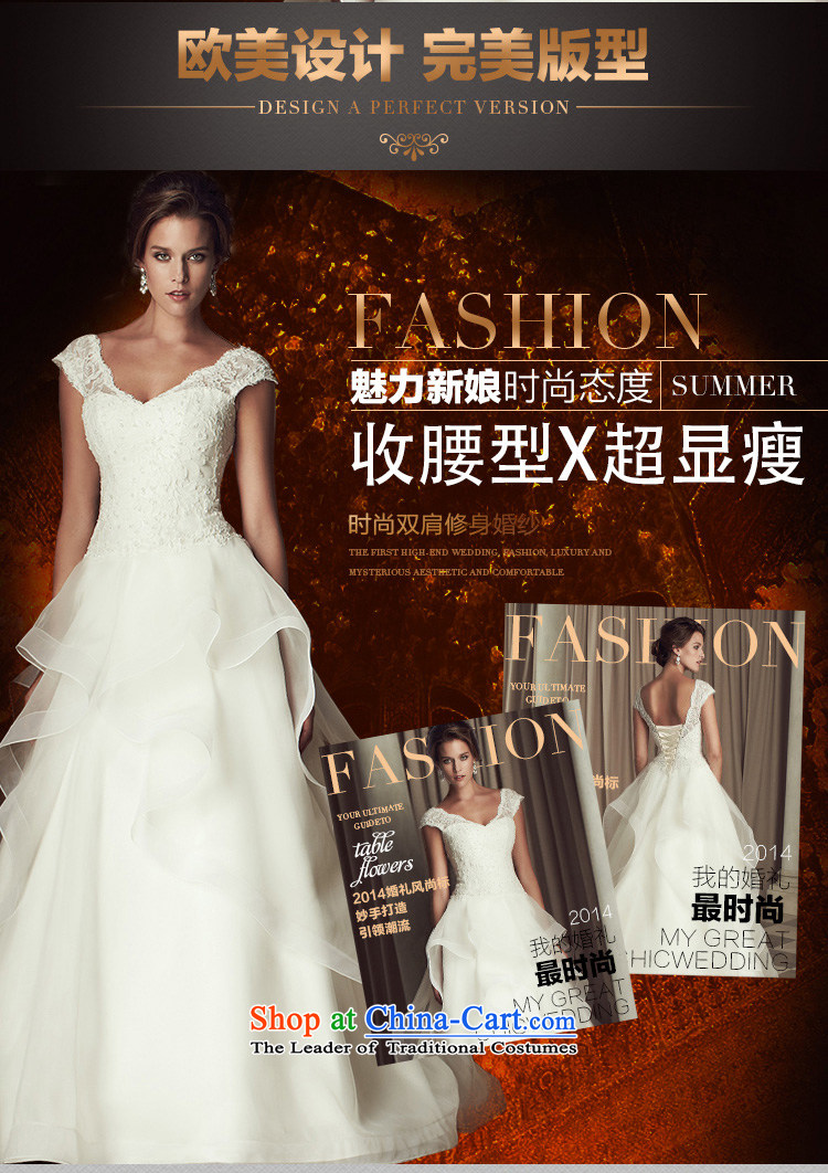 Talk to her new lace a field for the shoulder tail wedding western V-Neck shoulders Sau San video thin marriage bride wedding dress 2015 New White S picture, prices, brand platters! The elections are supplied in the national character of distribution, so action, buy now enjoy more preferential! As soon as possible.