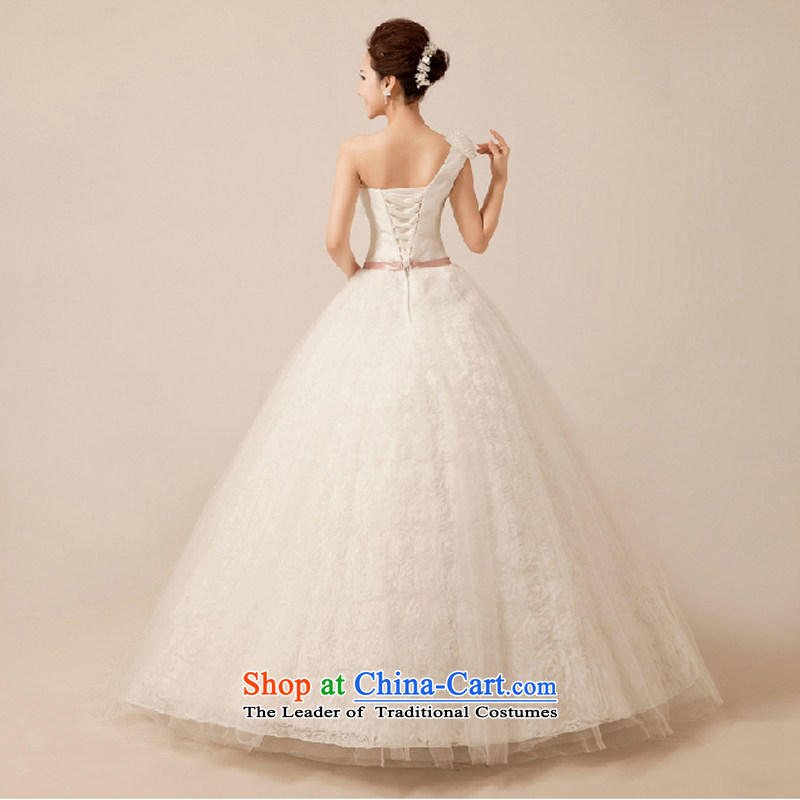 Yong-yeon and hand-stitched water drilling wedding dresses new summer 2015 new sexy video thin white princess shoulder straps to align the wedding White M, Yong-yeon and shopping on the Internet has been pressed.