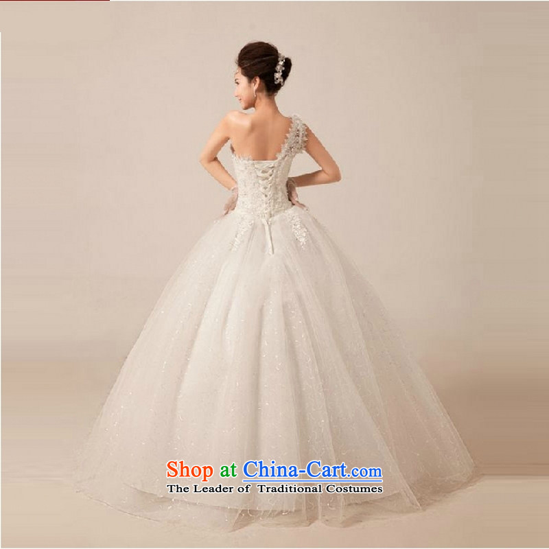 Yong-yeon and Korean style wedding dresses princess new summer 2015 Graphics thin lace shoulder on-chip to align the strap wedding white XXL, Yong-yeon and shopping on the Internet has been pressed.