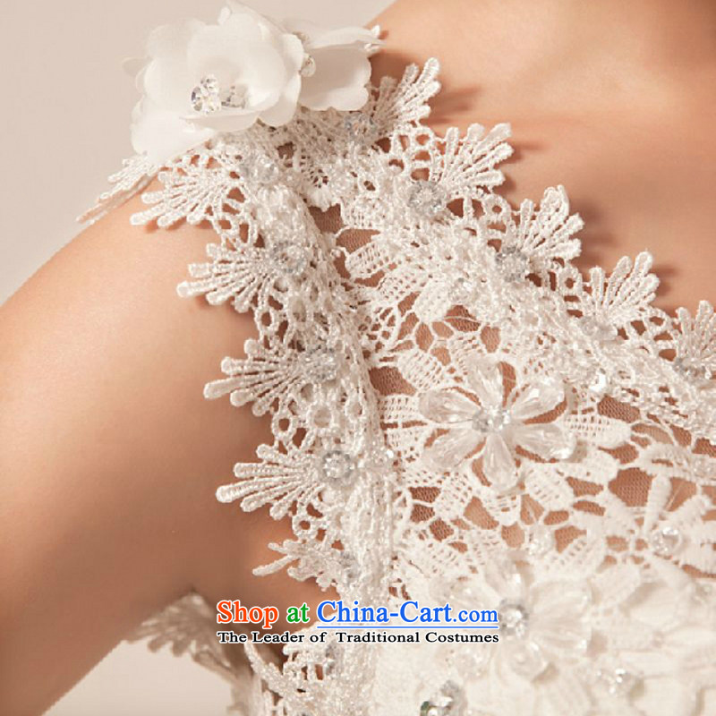 Yong-yeon and Korean style wedding dresses princess new summer 2015 Graphics thin lace shoulder on-chip to align the strap wedding white XXL, Yong-yeon and shopping on the Internet has been pressed.