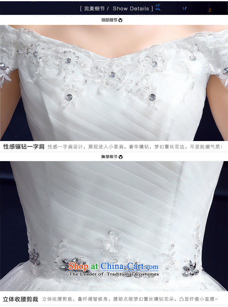 Honeymoon bride 2015 Summer new wedding dresses Korean word princess sweet your shoulders to lace Diamond Wedding White M pictures, prices, brand platters! The elections are supplied in the national character of distribution, so action, buy now enjoy more preferential! As soon as possible.