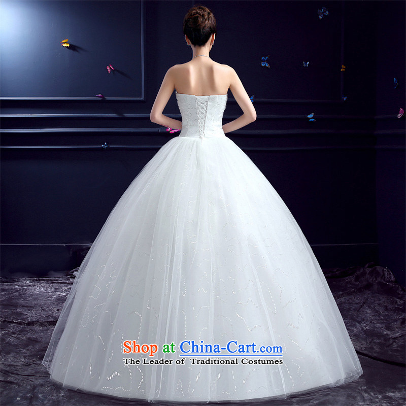 Wedding 2015 new wedding dresses honeymoon bride anointed chest wedding Korean align to Princess Diamond Wedding white S honeymoon bride shopping on the Internet has been pressed.