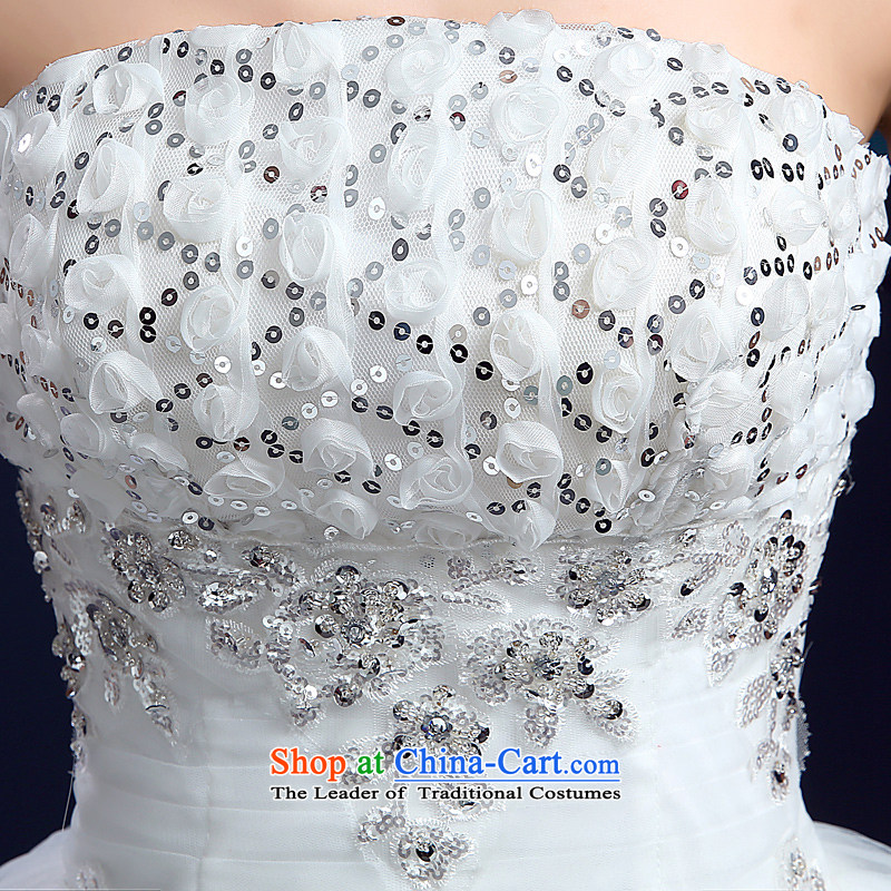 Wedding 2015 new wedding dresses honeymoon bride anointed chest wedding Korean diamond on-chip to align the wedding white XS, bride honeymoon shopping on the Internet has been pressed.
