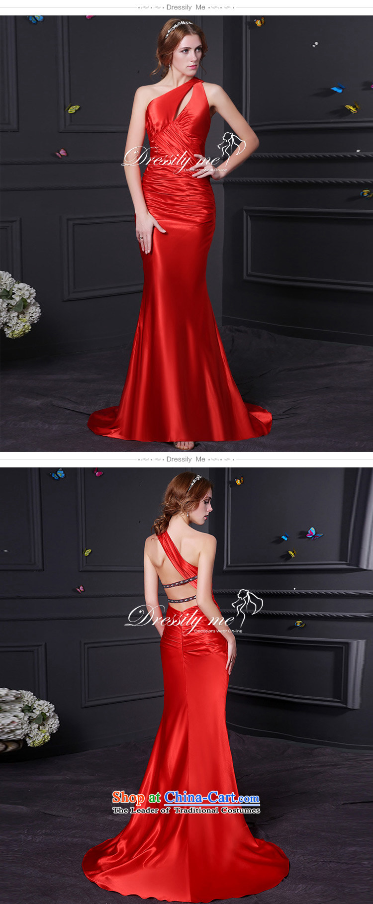 Custom Wedding 2015 dressilyme wedding dresses spring and summer new stylish draw folds Sau San crowsfoot back at the evening dress uniform bride Red - no spot tailored picture, prices, brand platters! The elections are supplied in the national character of distribution, so action, buy now enjoy more preferential! As soon as possible.