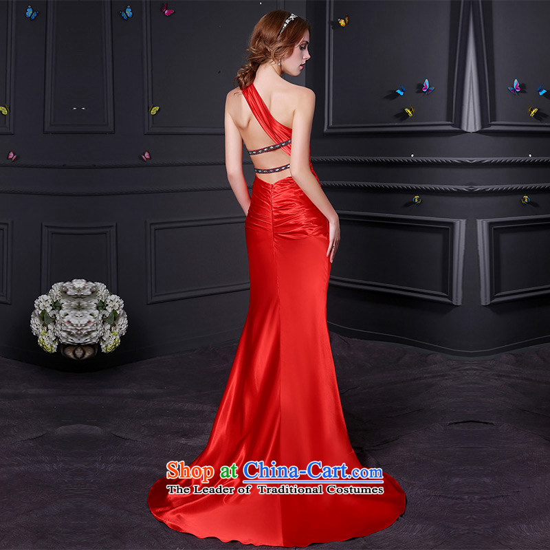 Custom Wedding 2015 dressilyme wedding dresses spring and summer new stylish draw folds Sau San crowsfoot back at the evening dress uniform bride Red - no spot tailored ,DRESSILY OCCASIONS ME WEAR ON-LINE,,, shopping on the Internet
