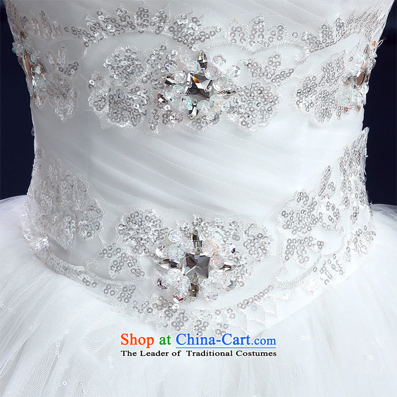 Wedding 2015 new wedding dresses honeymoon bride anointed chest wedding stunning bright chip lace to align the wedding White M honeymoon bride shopping on the Internet has been pressed.