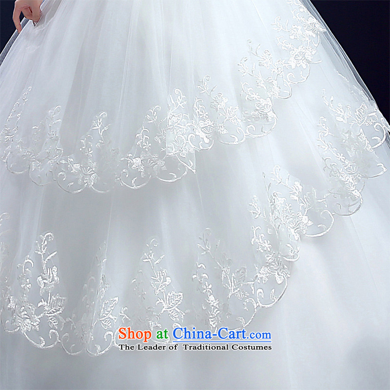 Wedding 2015 new wedding dresses honeymoon bride anointed chest wedding Korean Dream lace princess wedding White M honeymoon bride shopping on the Internet has been pressed.