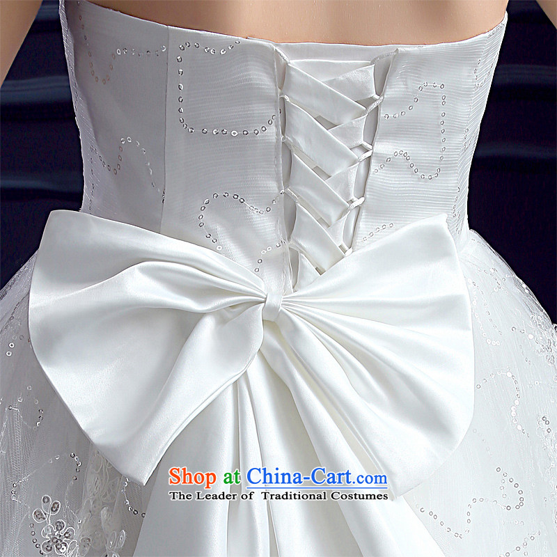 Wedding 2015 new wedding dresses honeymoon bride anointed chest wedding pregnant women to align the princess Diamond Wedding White M honeymoon bride shopping on the Internet has been pressed.