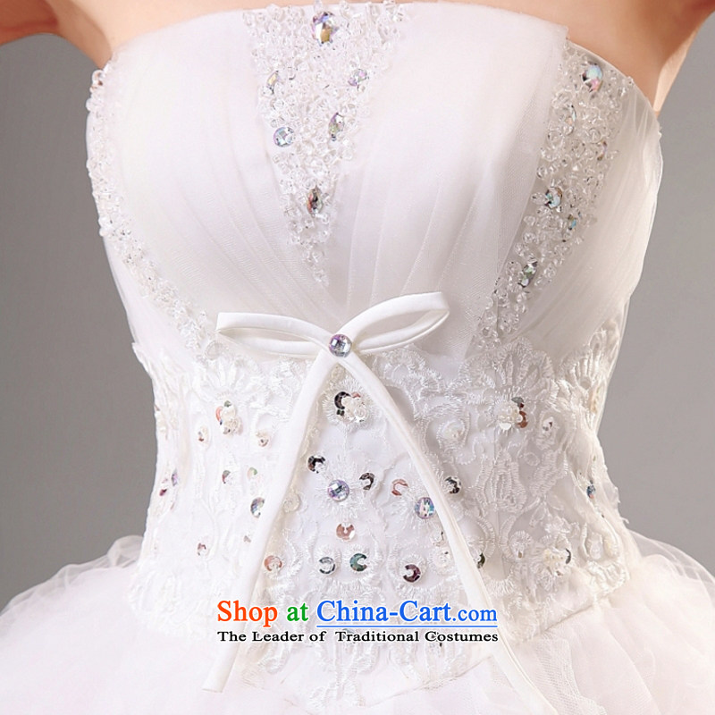 Yong-yeon and Korean Bridal Suite 2015 Summer new sweet wedding dresses elegant minimalist wiping the chest to Princess Royal Wedding white XXL, Yong Yim Close shopping on the Internet has been pressed.