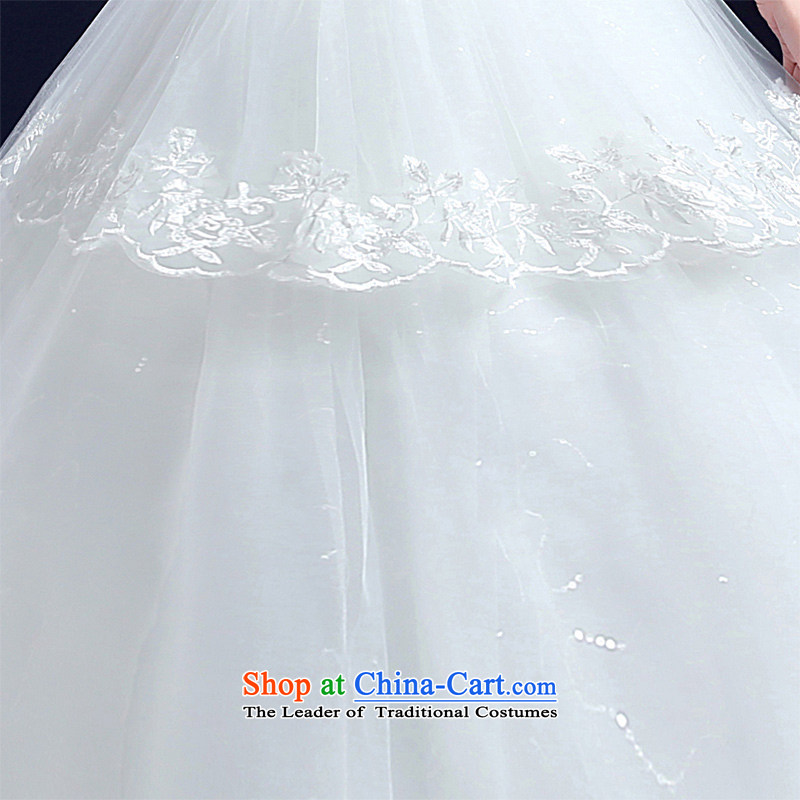 Wedding 2015 new wedding dresses honeymoon bride anointed chest wedding diamond studs to align the Princess Pearl white wedding M honeymoon bride shopping on the Internet has been pressed.
