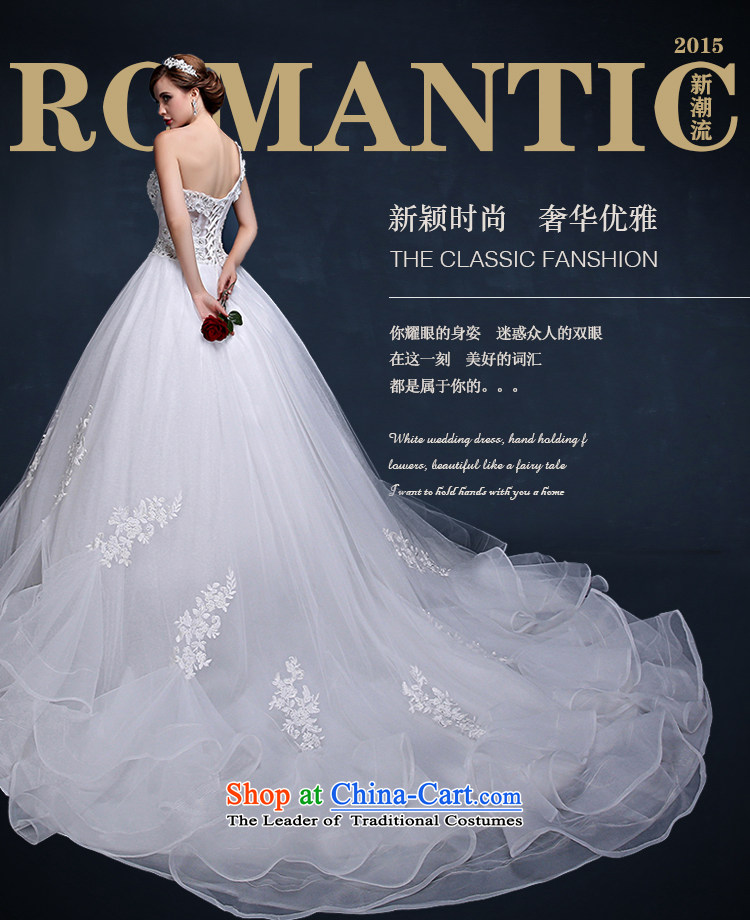 Wedding dress 2015 Spring/Summer new Korean shoulder larger video thin tail marriages straps wedding dresses white XXL( waist 2.4) Picture, prices, brand platters! The elections are supplied in the national character of distribution, so action, buy now enjoy more preferential! As soon as possible.
