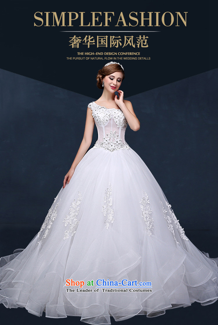 Wedding dress 2015 Spring/Summer new Korean shoulder larger video thin tail marriages straps wedding dresses white XXL( waist 2.4) Picture, prices, brand platters! The elections are supplied in the national character of distribution, so action, buy now enjoy more preferential! As soon as possible.